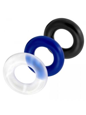 Zestaw 3 pierścienie na penisa jądra elastyczne